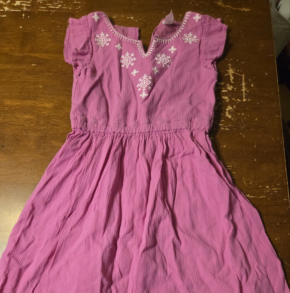 Carter's Pink Embroidered Kids Dress